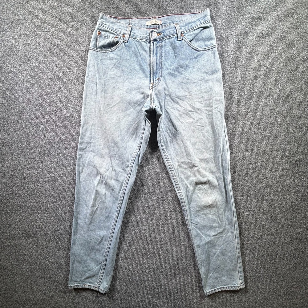 VTG Levis 550 Jeans Womens 12L Blue Denim Light Wash Relaxed Fit Tapered Skater